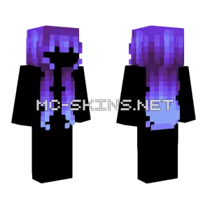Female HB Orchid Purple Ombre Fade V2 Minecraft skin