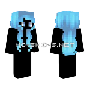 Female HB Pastel Droplet Blue Fade V2 Minecraft skin