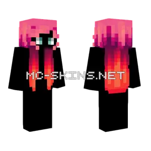 Female HB Pink Flame V5 Minecraft skin