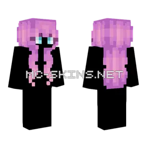 Female HB Pinkish Valentine Purple Minecraft skin