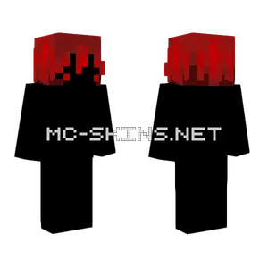Female HB Short Popsicle Red Fade Minecraft skin
