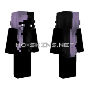 Female HB Spooky Black Purple Minecraft skin