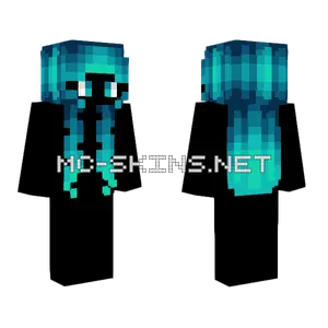 Female HB Teal Fade Minecraft skin