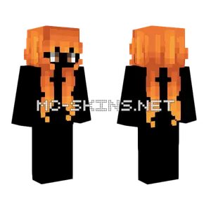 Female Orange Pigtails Minecraft skin