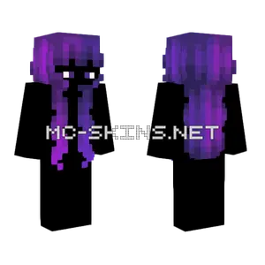 Female Purple Fade Minecraft skin