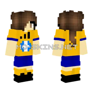 Female Swedish Football Soccer Minecraft skin