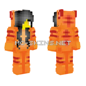 Female Tiger Onesie Minecraft skin