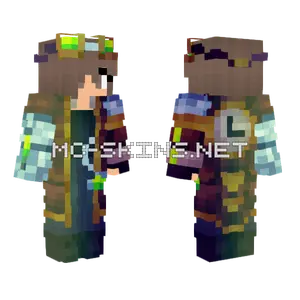Female Time Traveler Minecraft skin