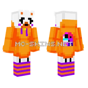 Femboy Lolbit Minecraft skin