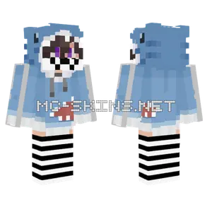 Femboy Shark UwU Minecraft skin
