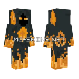 Fier Fire Monster Minecraft skin