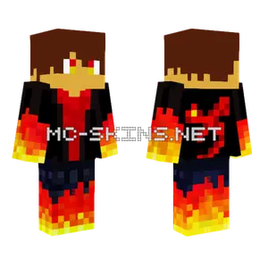 Fiery Boi Minecraft skin