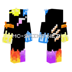 Fiery Demon Character Minecraft skin