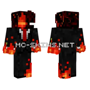 Fiery Smile Minecraft skin