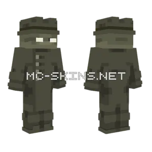Figure In The Rain Minecraft skin