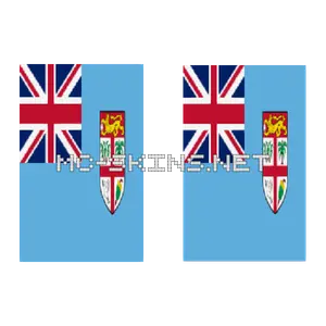 Fiji Flag cape, outside and lining