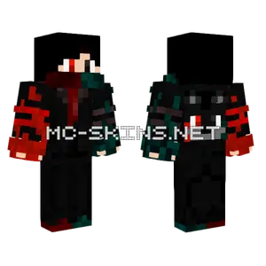 Fire And Dark Con Traje V3 0 Minecraft skin