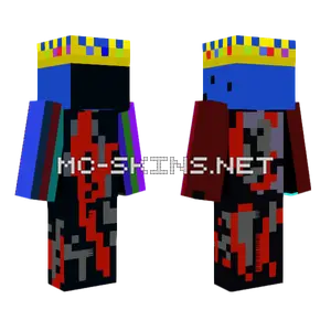 Fire and Water Skin Minecraft skin