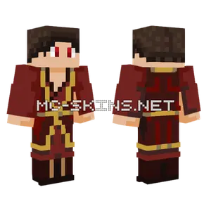 Fire Bender Minecraft skin