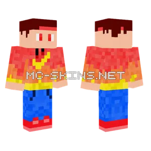 Fire Boy Minecraft skin
