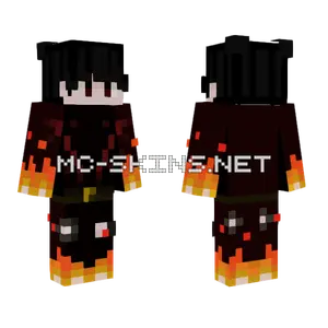 Fire Boy Minecraft skin