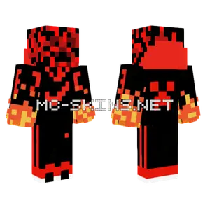 Fire Creeper Minecraft skin