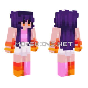 Fire Girl Minecraft skin