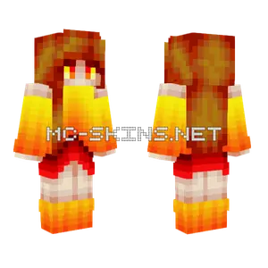 Fire In Your Eyes Minecraft skin