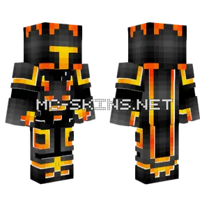 Fire Knight With Secret Minecraft skin