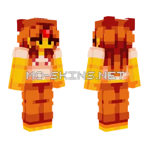 Fire Princess Adventure Time Minecraft skin