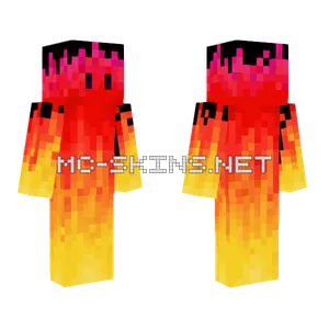 Fire Skin Template Minecraft skin