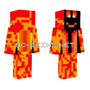 Fire Smiler Minecraft skin