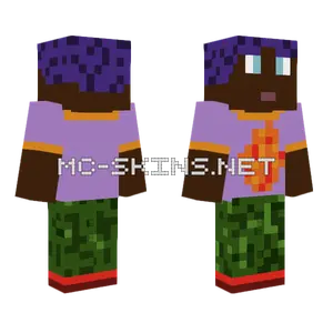 Fire Tee Minecraft skin