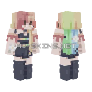 Fireworks Girl Minecraft skin