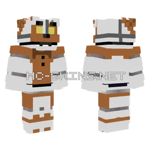 Fixed Molten Freddy Minecraft skin