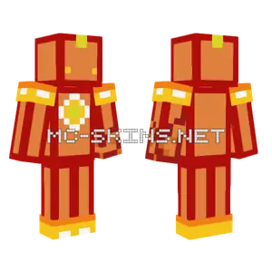 Flame Warrior Box Minecraft skin