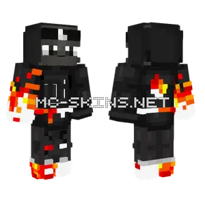 Flaming Ronin Minecraft skin