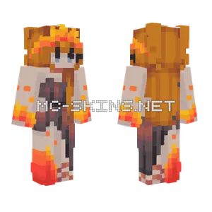 Flaming Torch Minecraft skin