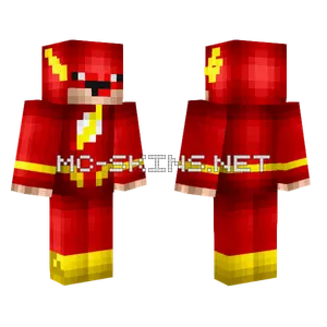 Flash Noob Minecraft skin