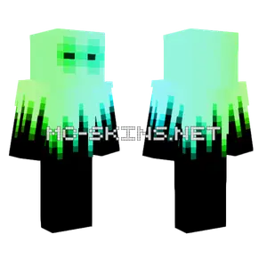 Flipped Neon Void Minecraft skin
