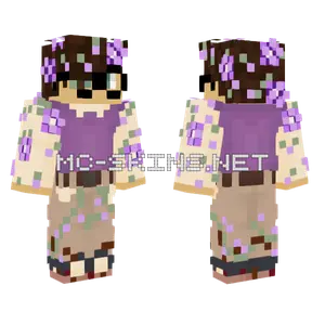 Floran With Flowers Minecraft skin