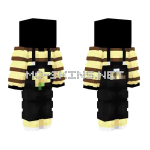 Flower Bee Overalls Minecraft skin