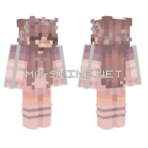 Flower Crown Girl Minecraft skin