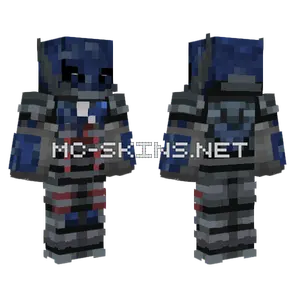 Fluffigerboruto Blue Wolf Minecraft skin
