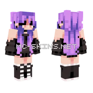 Flurple Girl Minecraft skin