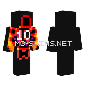FNAF 10th Anniversary Logo Minecraft skin