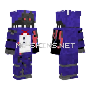 FNAF 2 Withered Bonnie Minecraft skin