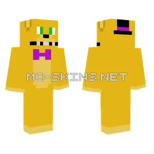 FNAF Fredbear Minecraft skin