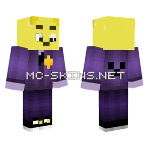 FNAF Purple Man Minecraft skin