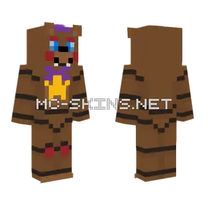 FNAF Rockstar Freddy Minecraft skin